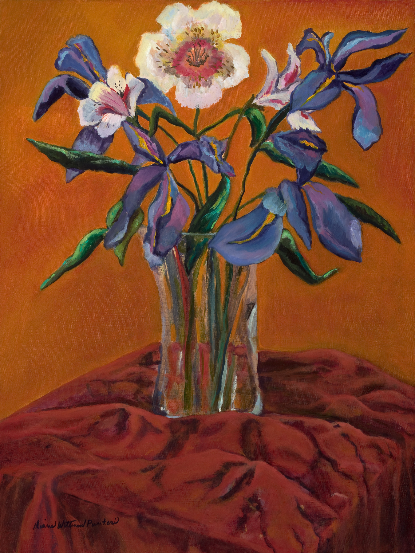 Banquet Bouquet, original painting by Three Feathers Art